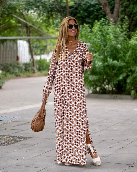 Robe Floral Longue Et Élégante | LUVALIE™